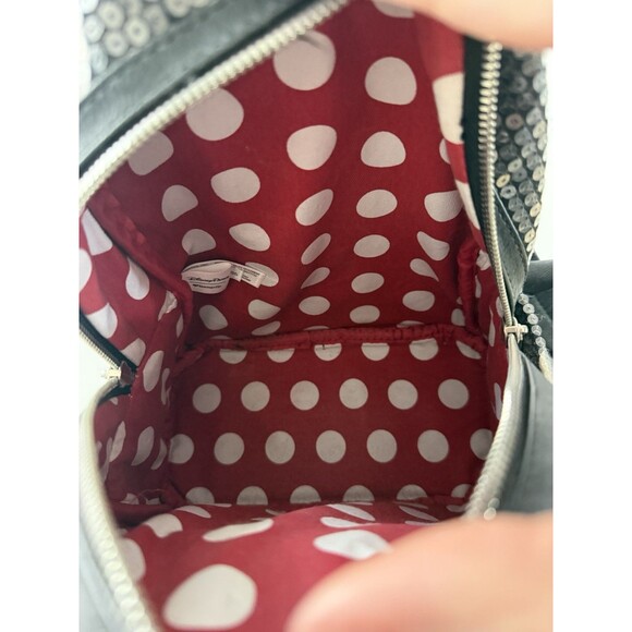 Loungefly Disney Parks Minnie Mouse Sequined Polka Dots Mini Backpack Used main image 5